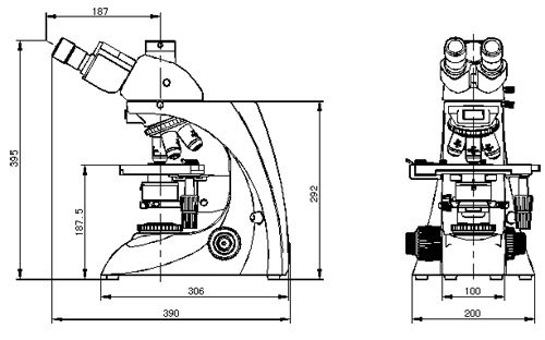 SRB-500T- میکروسکوپ سه چشمی پیشرفته اس آر اس SRS